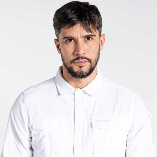 Мъжки ризи Craghoppers Crag Nl Adv Ls Shirt Sn99 Оптично бяло Craghoppers Crag Nl Adv Ls Shirt Sn99 Оптично бяло Мъжки ризи