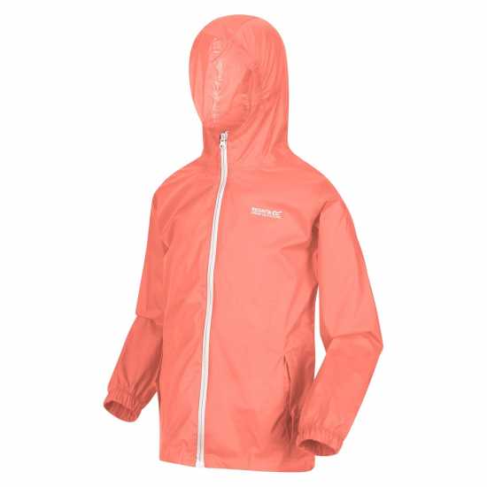 Непромокаемо Яке Regatta Kid Pack It Iii Waterproof Jacket Unisex Kids Фузион Корал Детски якета и палта