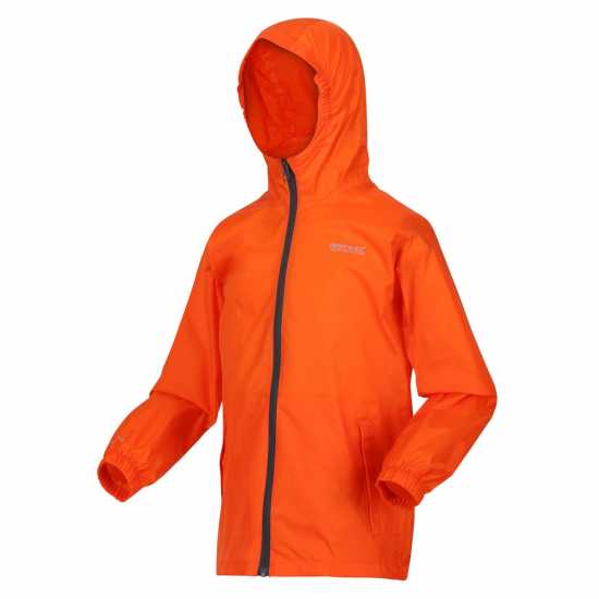 Непромокаемо Яке Regatta Kid Pack It Iii Waterproof Jacket Unisex Kids Огнено оранжево Детски якета и палта
