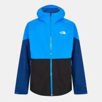 Непромокаемо Яке Мъжко The North Face Lightning Zip-In Waterproof Jacket Mens Black/Blue Мъжко водонепромокаемо облекло