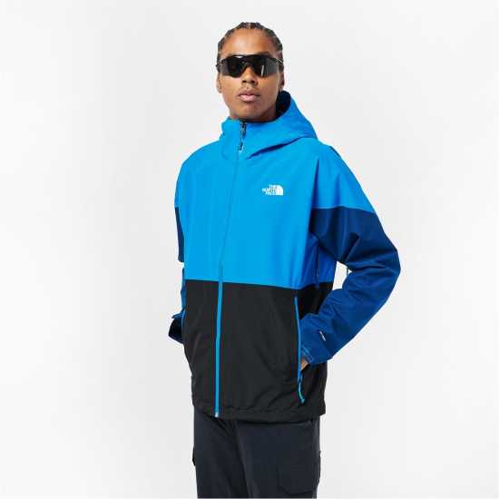 Непромокаемо Яке Мъжко The North Face Lightning Zip-In Waterproof Jacket Mens Black/Blue Мъжко водонепромокаемо облекло