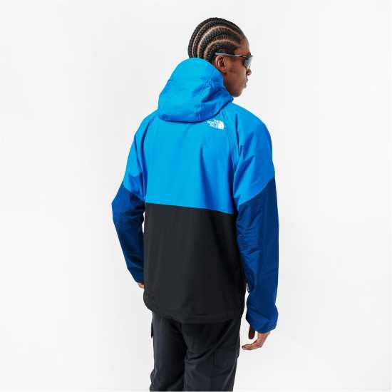 Непромокаемо Яке Мъжко The North Face Lightning Zip-In Waterproof Jacket Mens Black/Blue Мъжко водонепромокаемо облекло