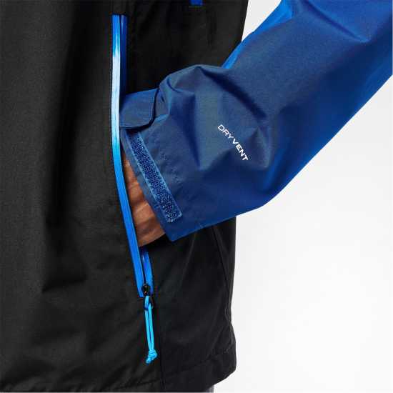 Непромокаемо Яке Мъжко The North Face Lightning Zip-In Waterproof Jacket Mens Black/Blue Мъжко водонепромокаемо облекло