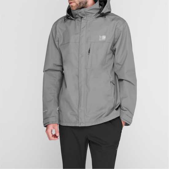 Karrimor Непромокаемо Яке Mens Urban Weathertite 10K Waterproof Long Sleeve Waterproof Jacket Grey 