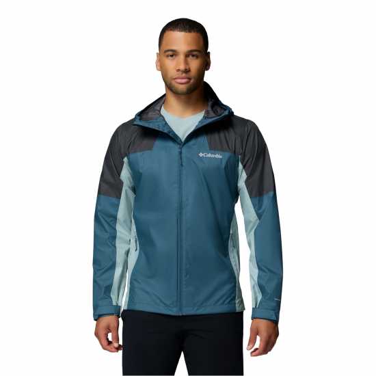 Непромокаемо Яке Columbia Men's Inner Limits Hooded Dwr Waterproof Jacket Blue 