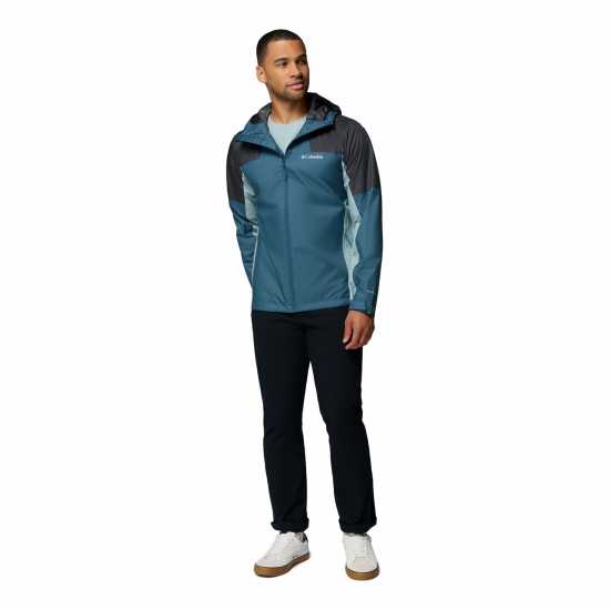 Непромокаемо Яке Columbia Men's Inner Limits Hooded Dwr Waterproof Jacket Blue 