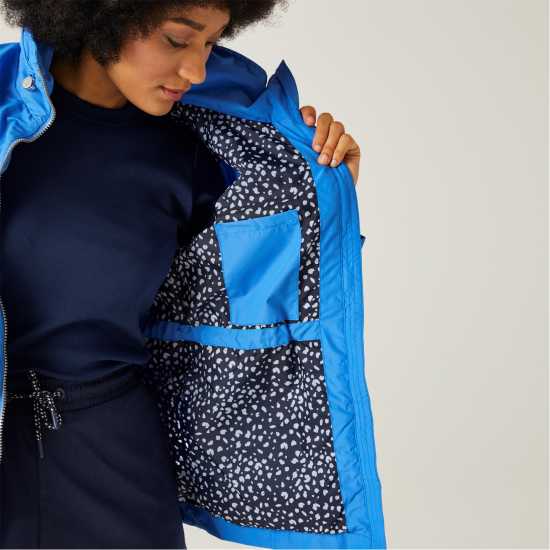 Дамско Яке Regatta Navassa Waterproof Jacket Womens Соник Син Дамски якета и палта
