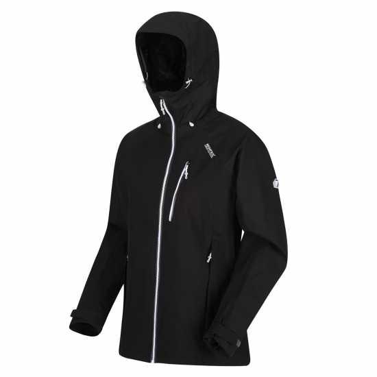 Непромокаемо Яке Regatta Birchdale Waterproof Jacket Черно/Бяло 