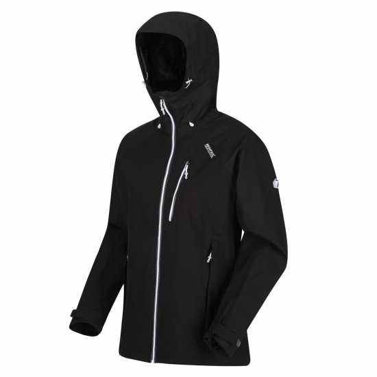 Непромокаемо Яке Regatta Birchdale Waterproof Jacket Черно/Бяло 
