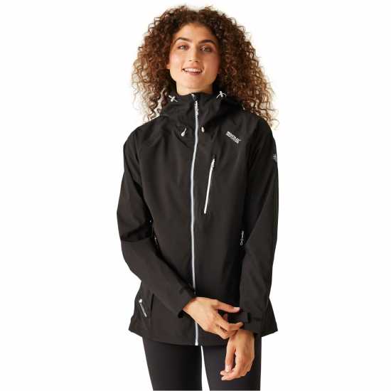 Непромокаемо Яке Regatta Birchdale Waterproof Jacket Черно/Бяло 