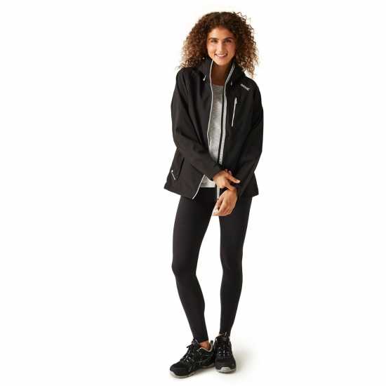 Непромокаемо Яке Regatta Birchdale Waterproof Jacket Черно/Бяло 