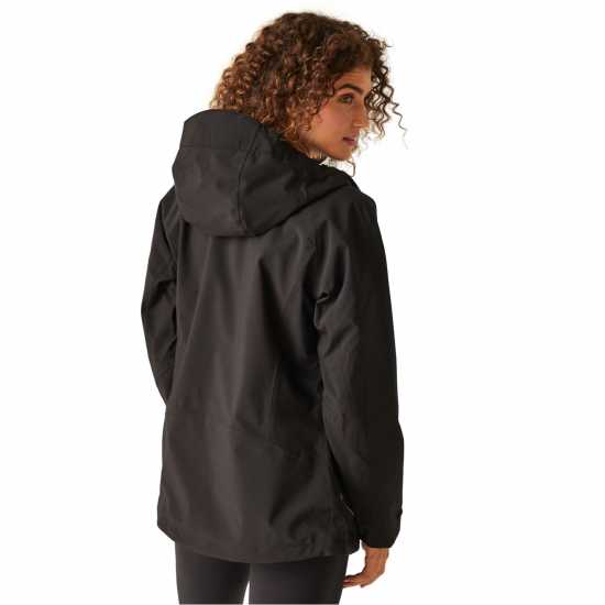 Непромокаемо Яке Regatta Birchdale Waterproof Jacket Черно/Бяло 