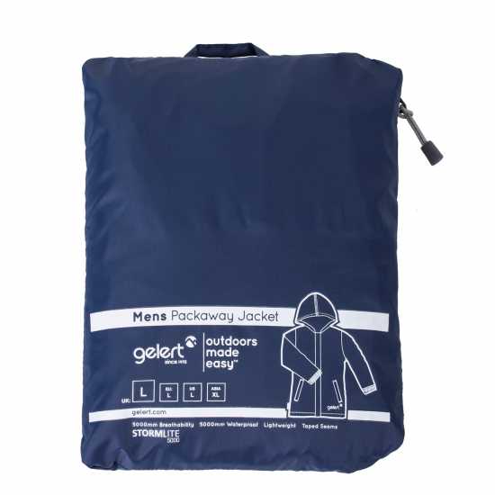 Gelert Men's Enhanced Waterproof Packaway Jacket Navy Мъжки грейки