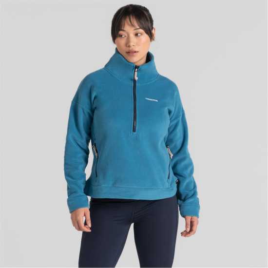 Craghoppers Women's Crag Caprice Quarter Zip Fleece Tay Blue Craghoppers Women's Crag Caprice Quarter Zip Fleece Tay Blue