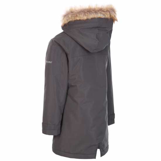 Trespass Rhoda Waterproof Parka Juniors Тъмно сиво Trespass Rhoda Waterproof Parka Juniors Тъмно сиво