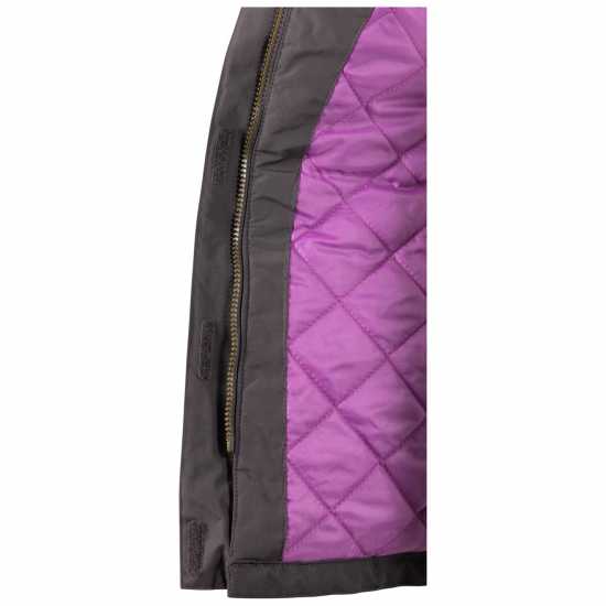 Trespass Rhoda Waterproof Parka Juniors Тъмно сиво Trespass Rhoda Waterproof Parka Juniors Тъмно сиво