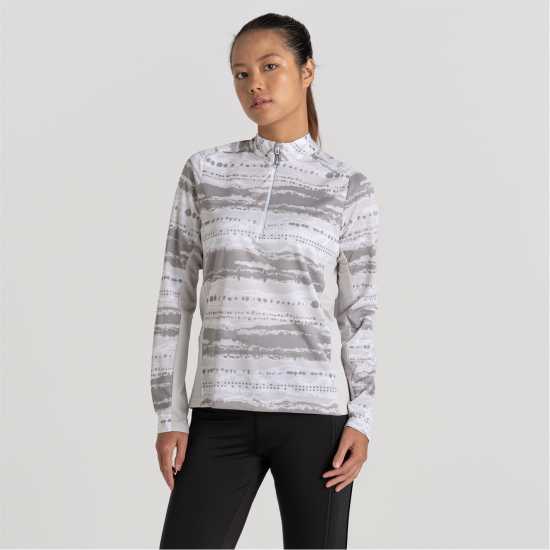 Дамски полар Craghoppers Crag Dynamic Hz Top Ld99 Лунно сив PT Craghoppers Crag Dynamic Hz Top Ld99 Лунно сив PT Дамски полар