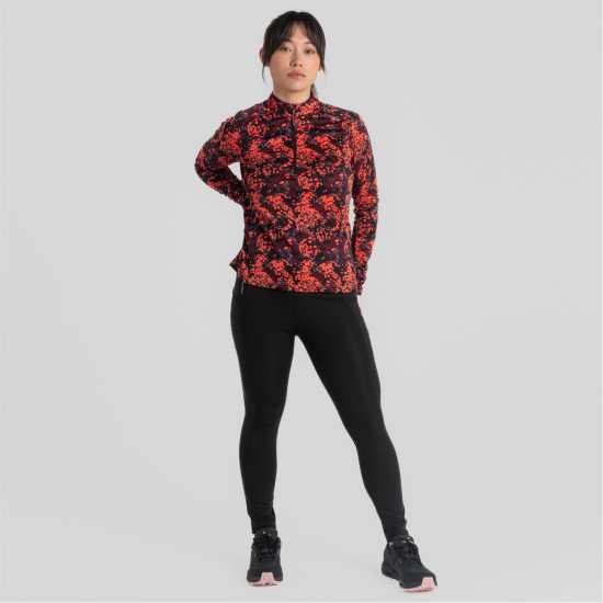 Дамски полар Craghoppers Crag Dynamic Hz Top Ld99 Розов коралов принт Craghoppers Crag Dynamic Hz Top Ld99 Розов коралов принт Дамски полар