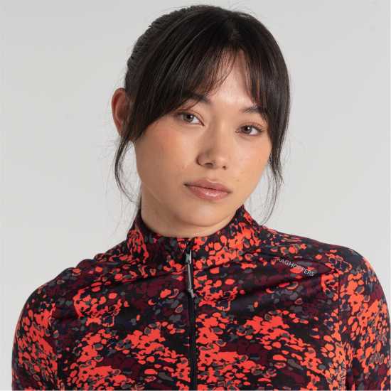 Дамски полар Craghoppers Crag Dynamic Hz Top Ld99 Розов коралов принт Craghoppers Crag Dynamic Hz Top Ld99 Розов коралов принт Дамски полар