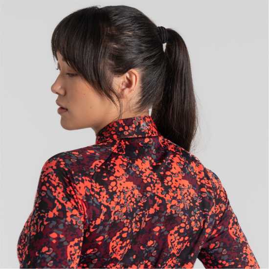 Дамски полар Craghoppers Crag Dynamic Hz Top Ld99 Розов коралов принт Craghoppers Crag Dynamic Hz Top Ld99 Розов коралов принт Дамски полар