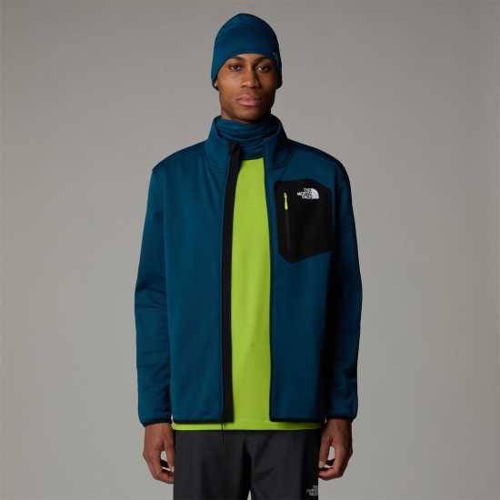 Мъжки Полар С Цип The North Face Crest Full Zip Fleece Mens Полунощно петрол Мъжки полар