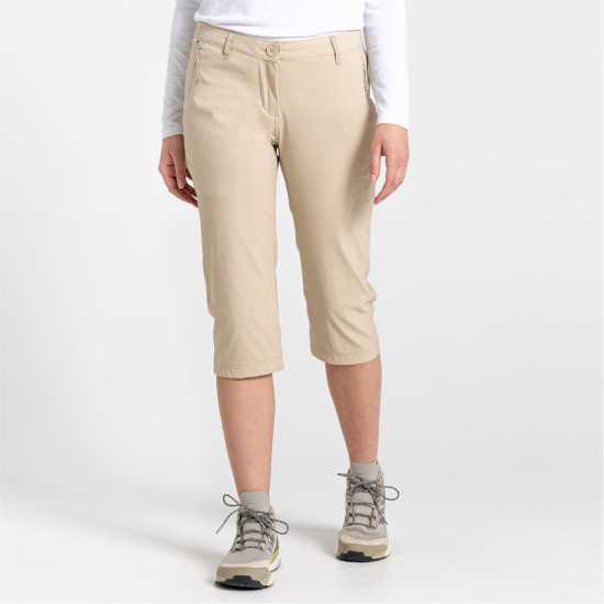 Craghoppers Women's Crag Kiwi Cropped Walking Shorts Пустинна пясък 