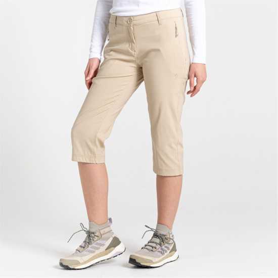 Craghoppers Women's Crag Kiwi Cropped Walking Shorts Пустинна пясък 