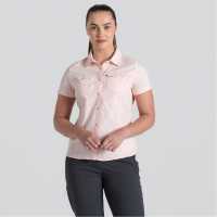 Craghoppers Crag Nl Adv Ss Shirt Ld99 Розова черупка Дамски ризи и тениски