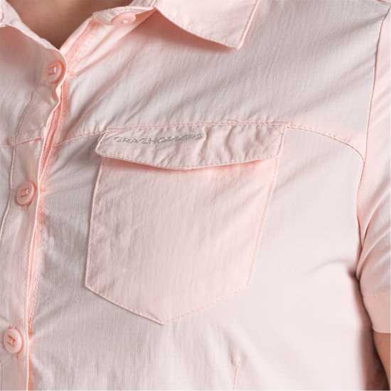 Craghoppers Crag Nl Adv Ss Shirt Ld99 Розова черупка Дамски ризи и тениски