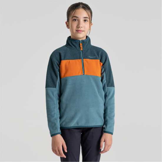 Craghoppers Crag Linden Half Zip In99 WshTl/DkAegB Детски полар