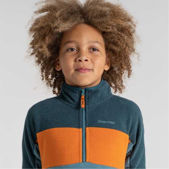 Craghoppers Crag Linden Half Zip In99 WshTl/DkAegB Детски полар