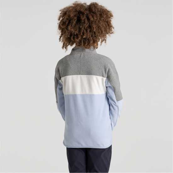 Craghoppers Unisex Kids' Crag Linden Half-Zip Fleece Есен/Сиво меланж Craghoppers Unisex Kids' Crag Linden Half-Zip Fleece Есен/Сиво меланж
