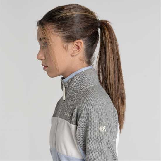 Craghoppers Unisex Kids' Crag Linden Half-Zip Fleece Есен/Сиво меланж Craghoppers Unisex Kids' Crag Linden Half-Zip Fleece Есен/Сиво меланж