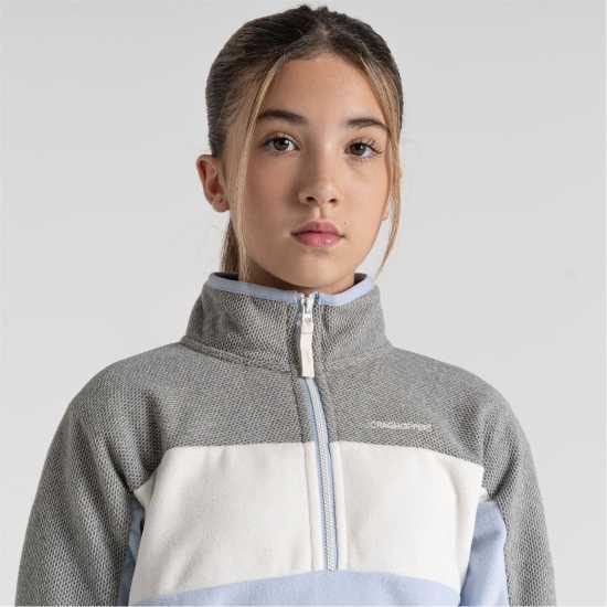 Craghoppers Unisex Kids' Crag Linden Half-Zip Fleece Есен/Сиво меланж Craghoppers Unisex Kids' Crag Linden Half-Zip Fleece Есен/Сиво меланж