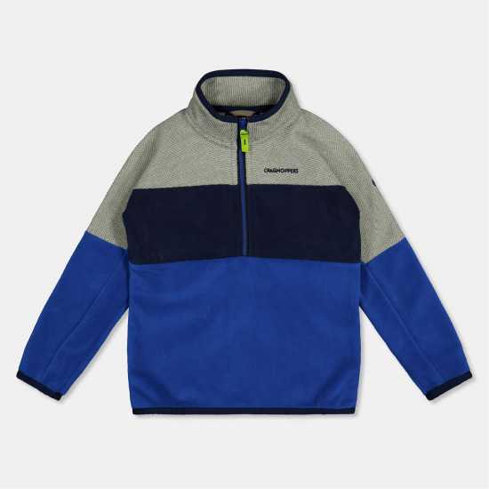 Craghoppers Unisex Kids' Crag Linden Half-Zip Fleece Болт/Сиво ML Craghoppers Unisex Kids' Crag Linden Half-Zip Fleece Болт/Сиво ML