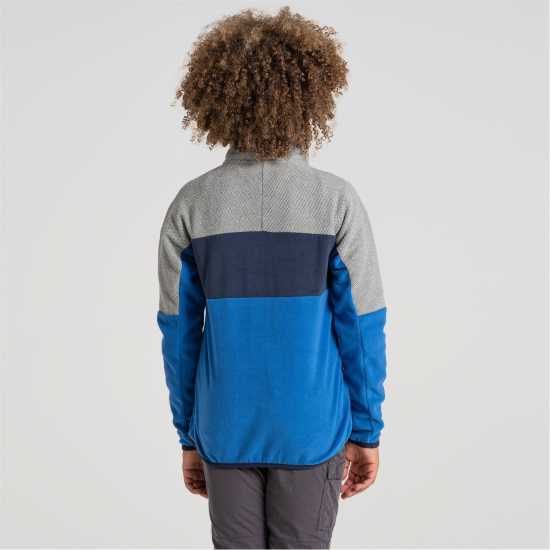 Craghoppers Unisex Kids' Crag Linden Half-Zip Fleece Болт/Сиво ML Craghoppers Unisex Kids' Crag Linden Half-Zip Fleece Болт/Сиво ML