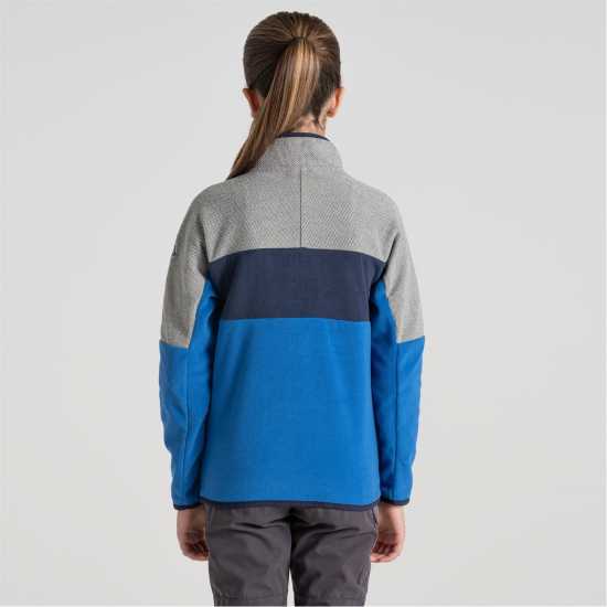 Craghoppers Unisex Kids' Crag Linden Half-Zip Fleece Болт/Сиво ML Craghoppers Unisex Kids' Crag Linden Half-Zip Fleece Болт/Сиво ML