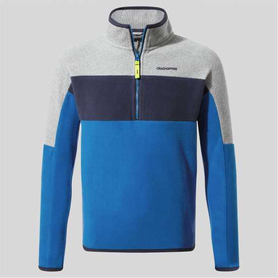 Craghoppers Unisex Kids' Crag Linden Half-Zip Fleece Болт/Сиво ML Craghoppers Unisex Kids' Crag Linden Half-Zip Fleece Болт/Сиво ML