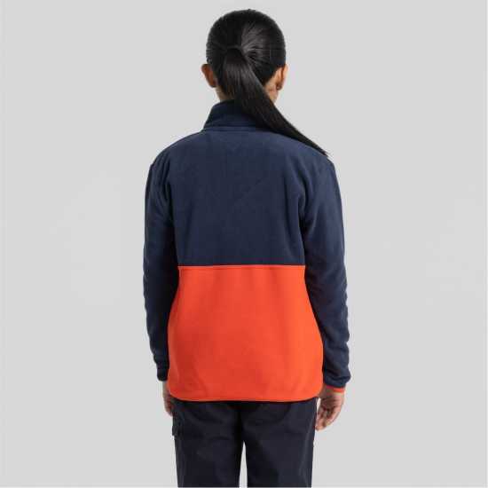 Детски полар Craghoppers Crag Valo Half Zip In99 Синьо/Макворд Craghoppers Crag Valo Half Zip In99 Синьо/Макворд Детски полар