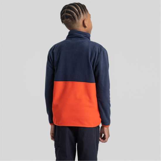 Детски полар Craghoppers Crag Valo Half Zip In99 Синьо/Макворд Craghoppers Crag Valo Half Zip In99 Синьо/Макворд Детски полар