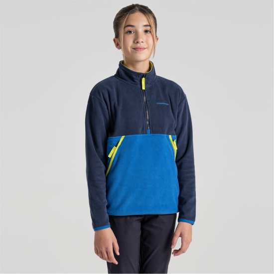 Детски полар Craghoppers Crag Valo Half Zip In99 Синьо/ Болт Craghoppers Crag Valo Half Zip In99 Синьо/ Болт Детски полар