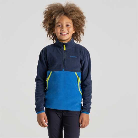 Детски полар Craghoppers Crag Valo Half Zip In99 Синьо/ Болт Craghoppers Crag Valo Half Zip In99 Синьо/ Болт Детски полар