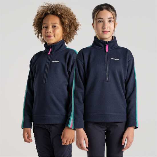 Детски полар Craghoppers Crag Rey Half Zip In99 Синьо морско Craghoppers Crag Rey Half Zip In99 Синьо морско Детски полар