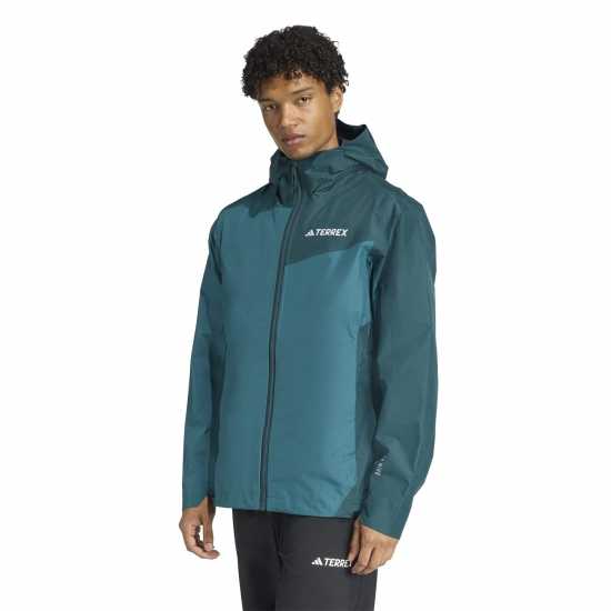 Adidas Terrex Multi 2.5L Rain.rdy Jacket Green/Ivy Мъжко водонепромокаемо облекло