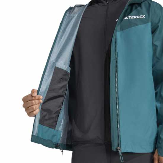 Adidas Terrex Multi 2.5L Rain.rdy Jacket Green/Ivy Мъжко водонепромокаемо облекло