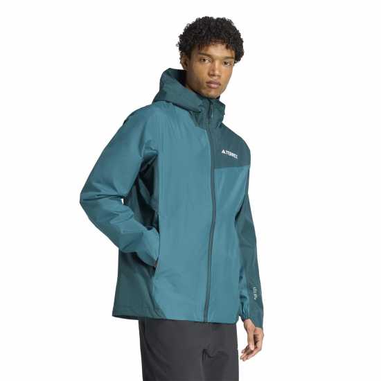Adidas Terrex Multi 2.5L Rain.rdy Jacket Green/Ivy Мъжко водонепромокаемо облекло