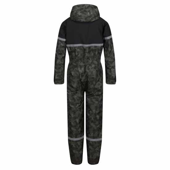 Regatta Ii Overhead Fleece Камуфлаж/Черно Детски суитчъри и блузи с качулки