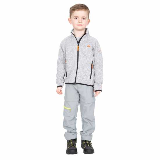 Trespass Kids' Mario Full-Zip Fleece Сив марл 