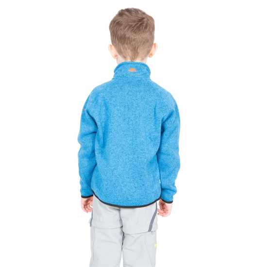 Trespass Kids' Mario Full-Zip Fleece Син Марл 