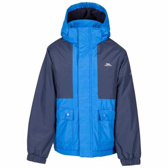 Непромокаемо Яке Trespass Unisex Kids' Risk Waterproof Jacket Морска синьо 